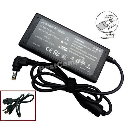 65W AC Adapter Charger Power Supply Cord For Toshiba PA3714E-1AC3 C660 L450 L300
